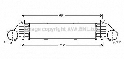 AVA QUALITY COOLING ms4353 -  Интеркулер